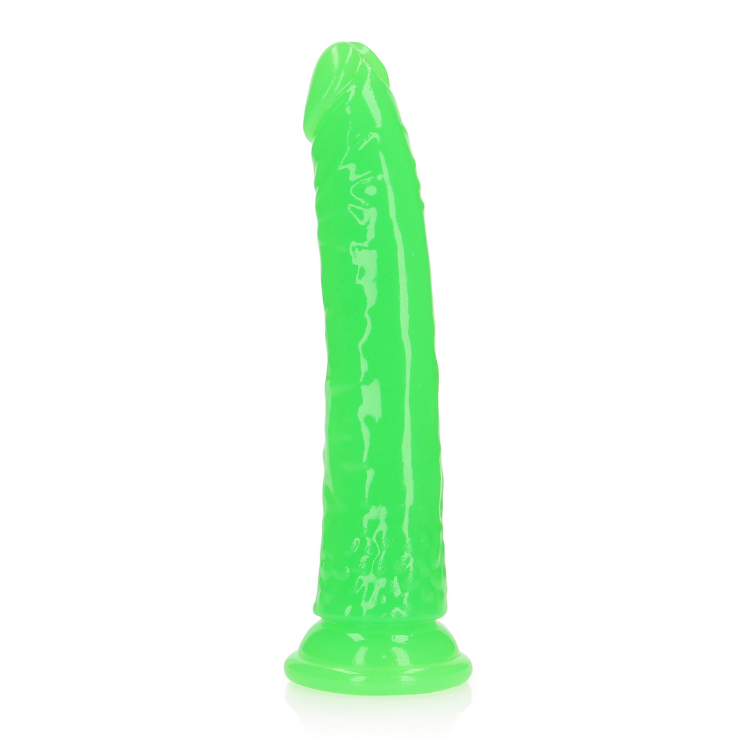 Slank Realistisch Dildo 20 cm x 6,2 cm met Zuignap Glow