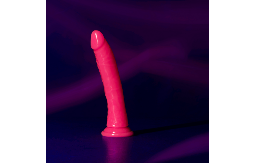 Slanke Realistische Dildo 20 cm met Zuignap en Glow in Dark