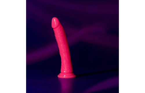Slanke Realistische Dildo 20 cm met Zuignap en Glow in Dark
