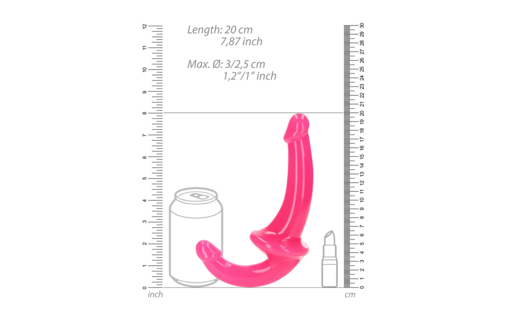 Strapless Strap-On Glow in the Dark 12 cm – RealRock Sextoy