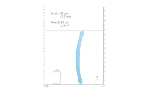 Non-Realistic Double Dildo 42 cm - Crystal Clear Pleasure