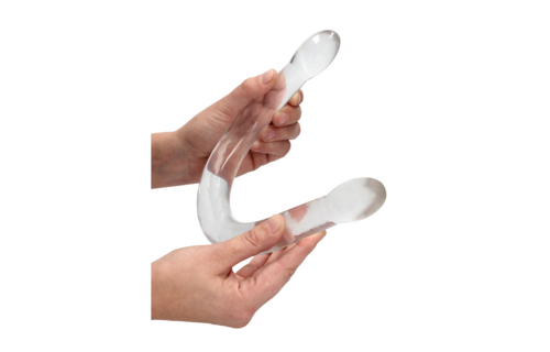 Non-Realistic Double Dildo 42 cm - Crystal Clear & Safe
