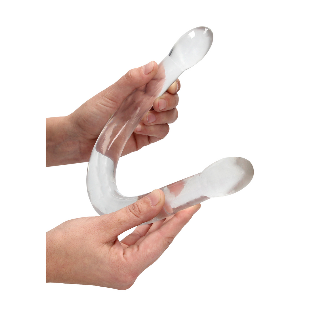 Non-Realistic Double Dildo 42 cm - Crystal Clear & Safe