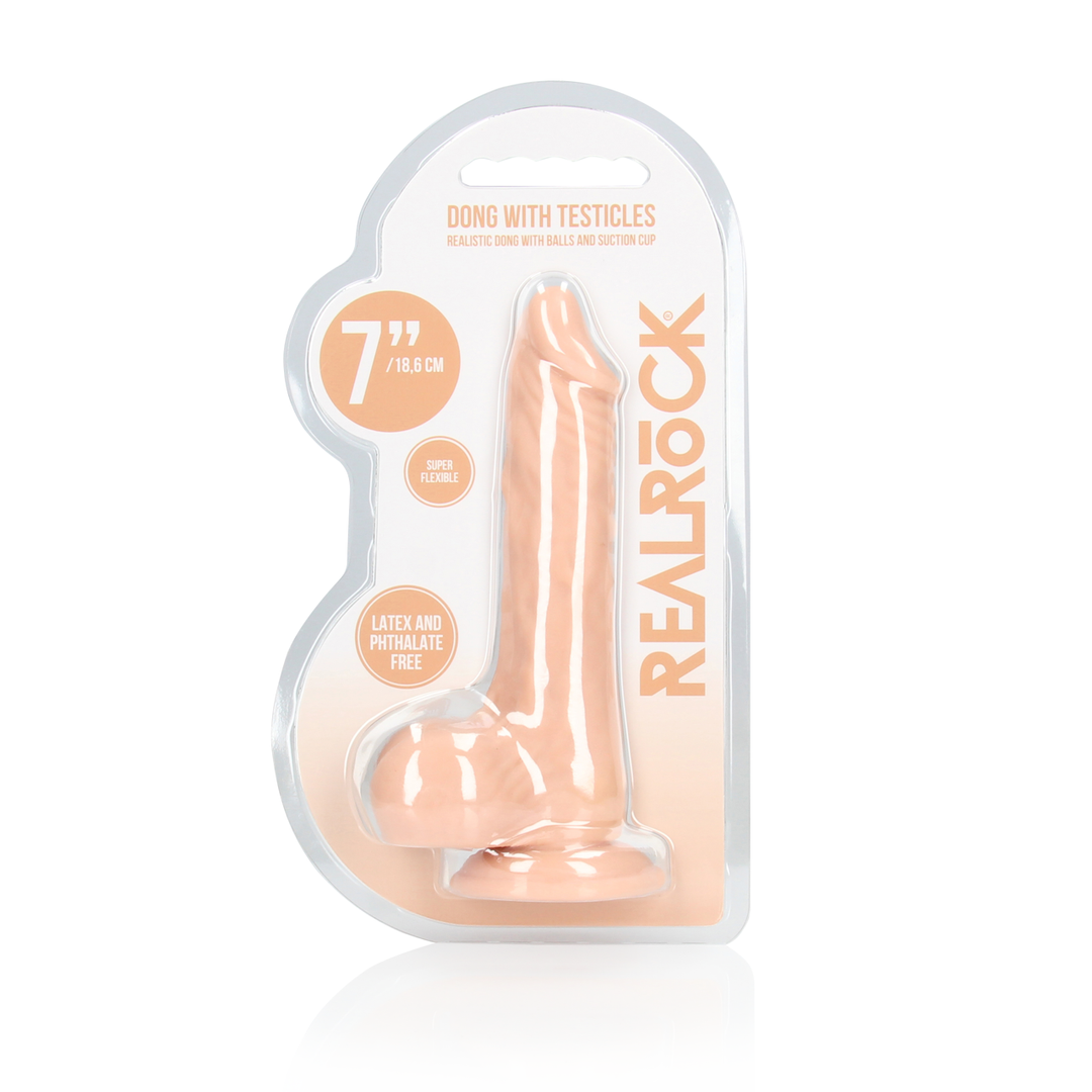 Dildo mit Hoden 13,7 cm – ultrarealistisch & weiches TPE