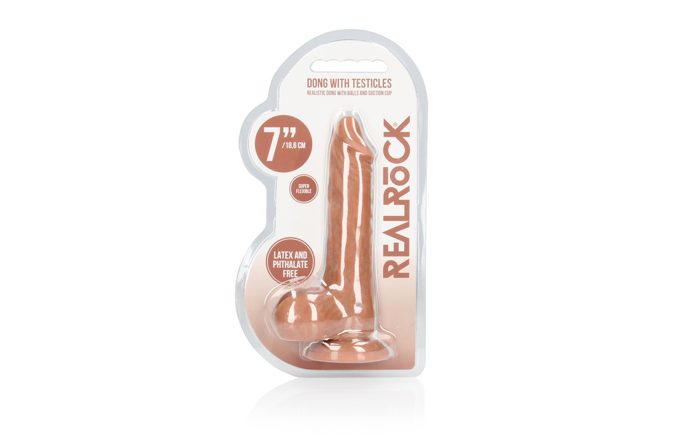 Dildo mit Hoden 13,7 cm | Ultrarealistisch & sicheres TPE