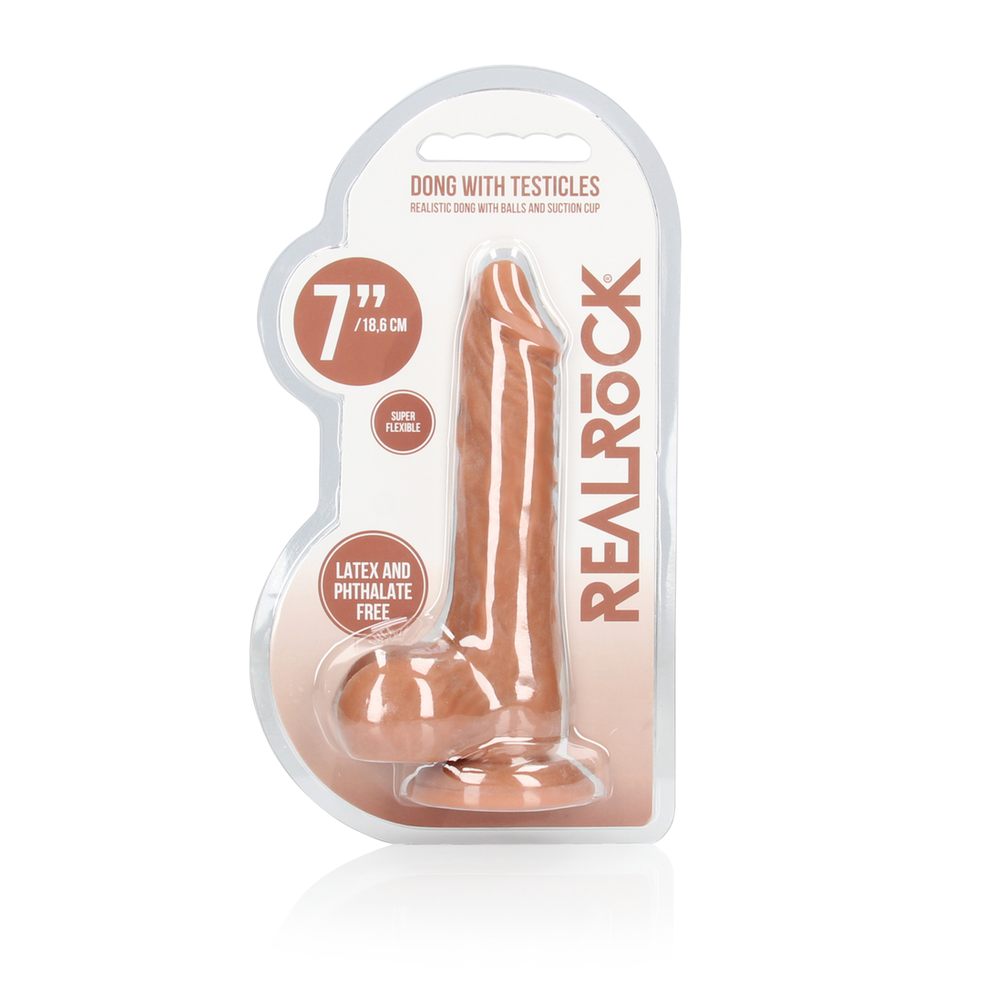 Dildo With Testicles 13.7 cm | Ultra-realistic & Safe TPE