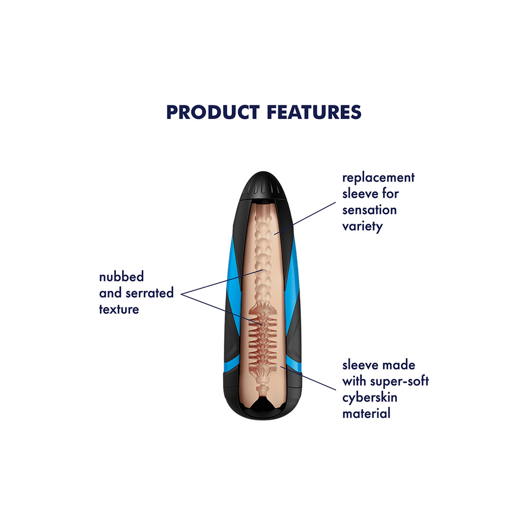 Mannen Tornado Bliss Sleeve – Sensuele Spiralen & Plezier