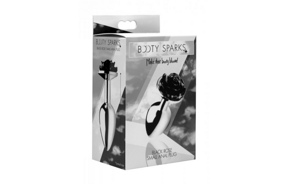 Schwarze Rose Butt Plug Klein 7,6 cm – Stilvoll & Verführerisch