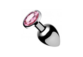 Pink Gemstone Butt Plug Small 7 cm - Elegant & Playful