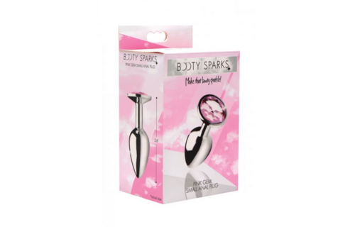 Roze Edelsteen Butt Plug Klein 7 cm - Elegant & Speels