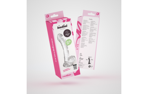 Hudini Jelly Flexibler Analdildo 17,5 cm Transparent