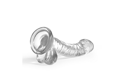 Hudini - Jelly Flexibele Anale Dildo - 6,9/ 17,5 cm - Doorzichtig