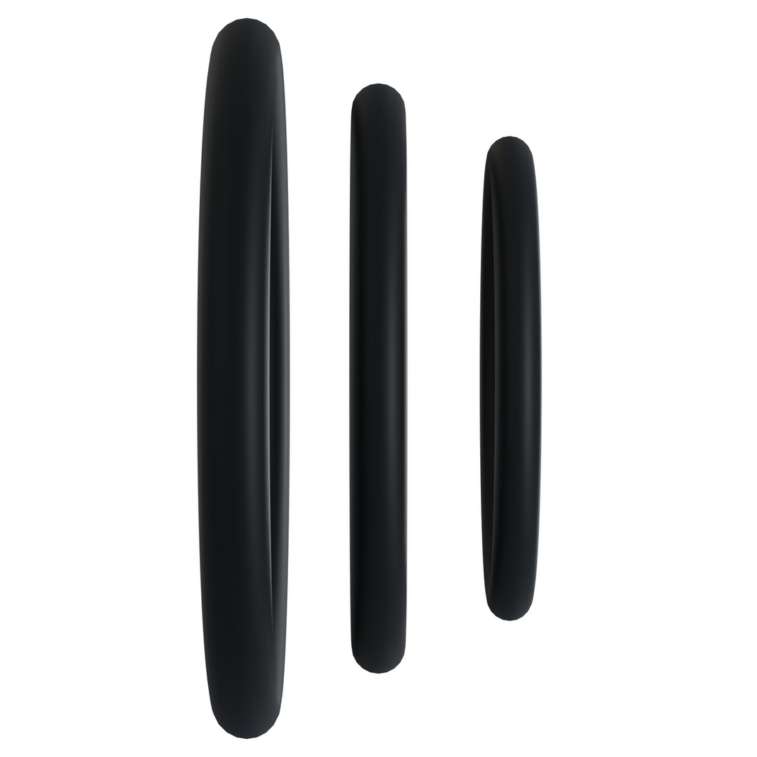 Tri-Pack Cock Ring Set – Comfort & Strength | Doc Johnson