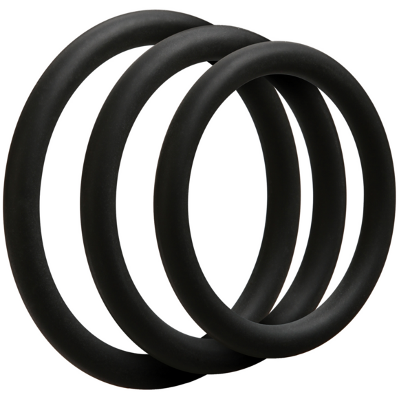 Thin Cock Ring Set - Comfort & Control | Doc Johnson Silicone