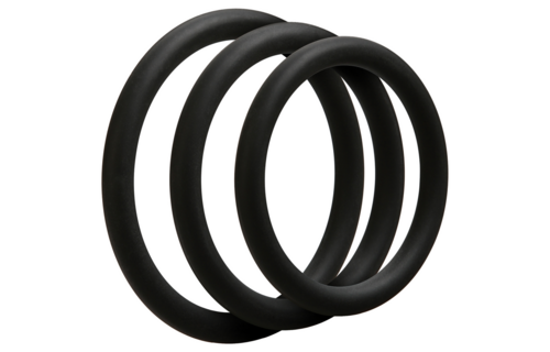 Thin Cock Ring Set - Comfort & Control | Doc Johnson Silicone