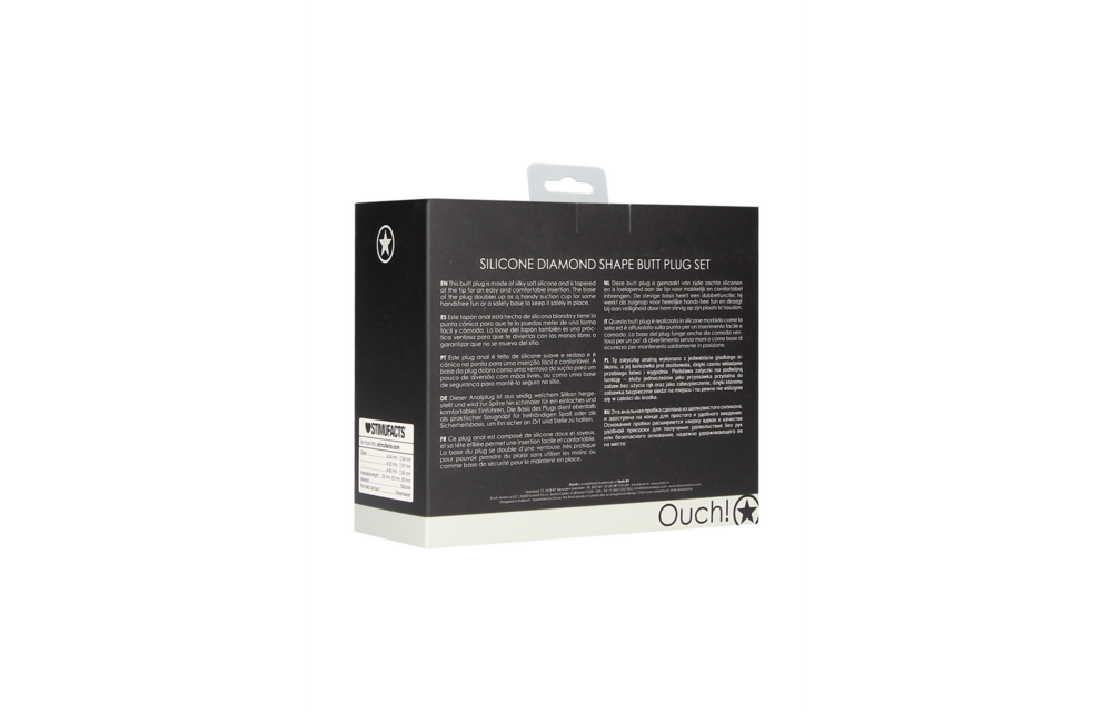 Diamond Shape Butt Plug Set