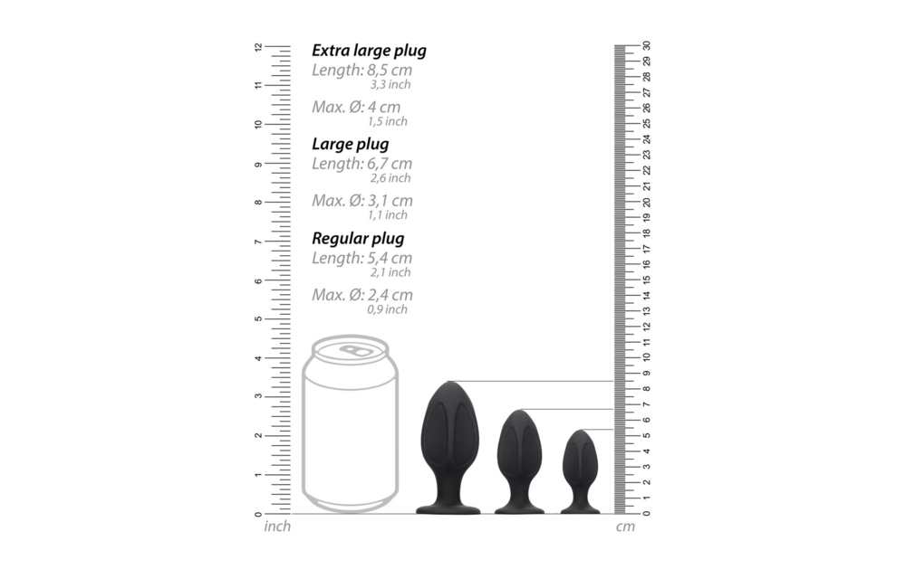 Diamond Shape Butt Plug Set