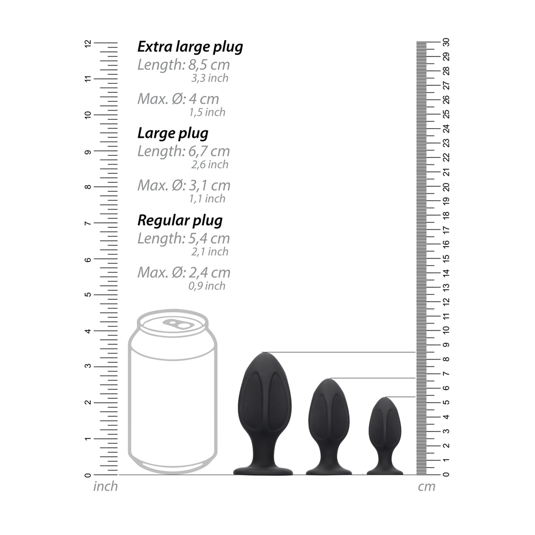 Diamantform Butt Plug Set