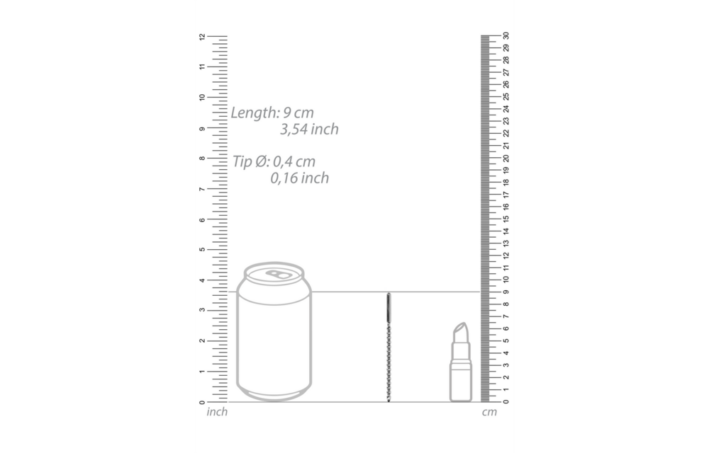 Metal Anfänger Penis Plug - 0,2 / 4 mm