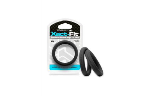 #18 Xact-Fit Cock Ring 2-Pack | Comfort & Perfect Fit