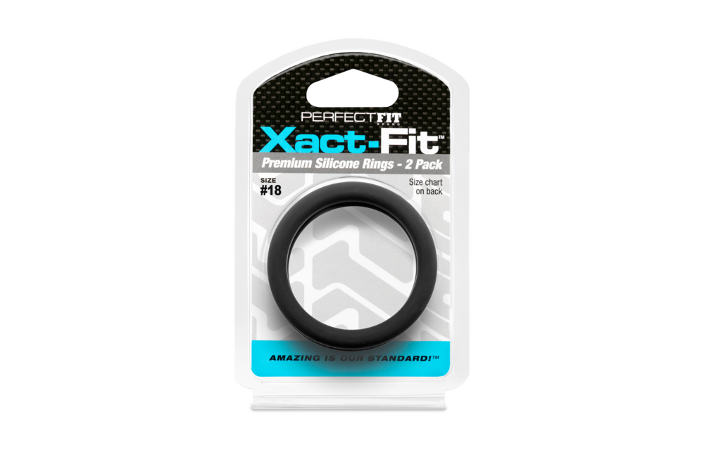 #18 Xact-Fit Cock Ring 2-Pack | Comfort & Perfect Fit