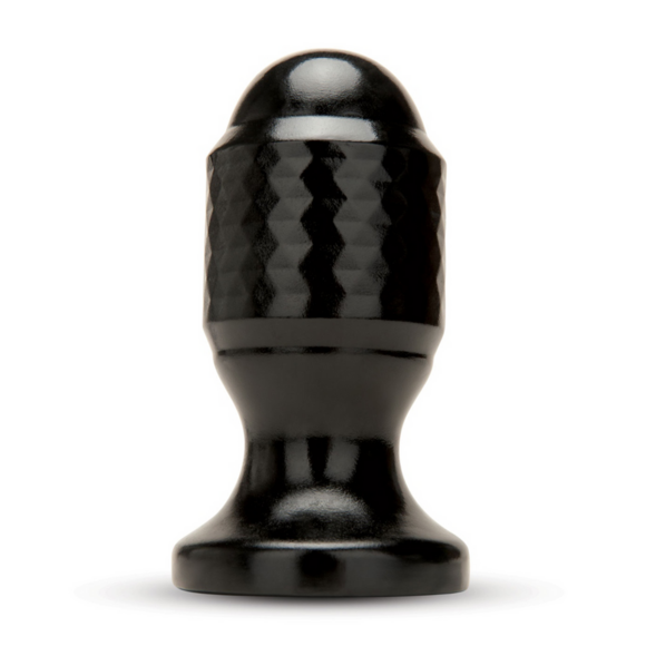 Diamond Plug Black 17 cm – Luxurious Anal Stimulation PVC