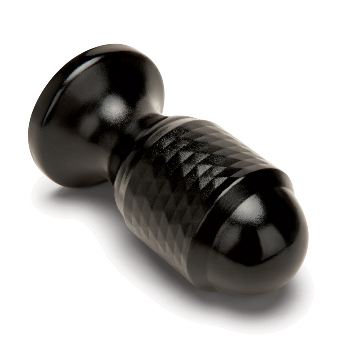 Diamant Plug Schwarz 17 cm – Luxuriöse anale Stimulation PVC