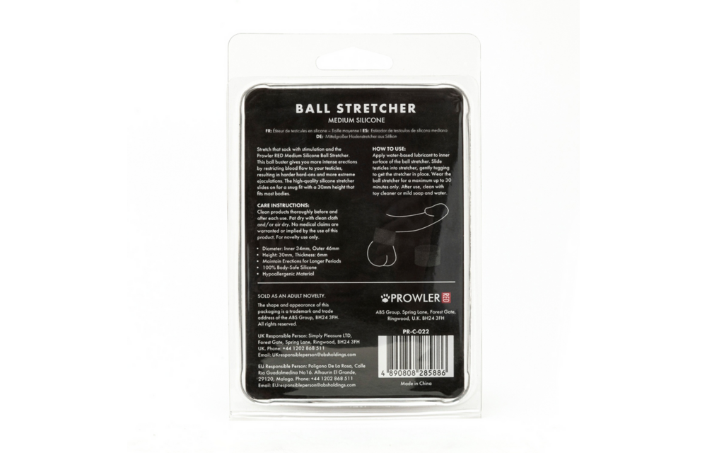 Siliconen Ball Stretcher Medium Zwart - Comfort & Stijl