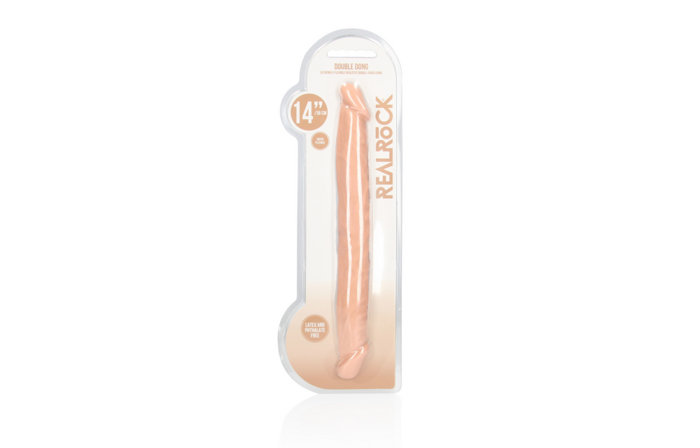 Dubbele Dildo RealRock 36x4,5 cm - Ultrarrealistisch & Zacht