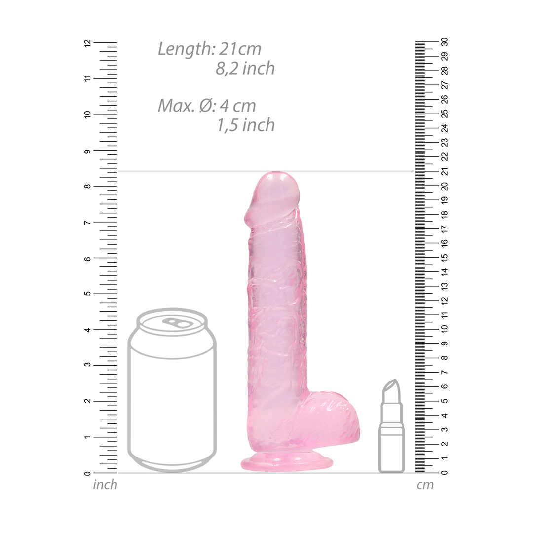 Realistische Dildo met Ballen 21 cm – Levensecht & Veilig