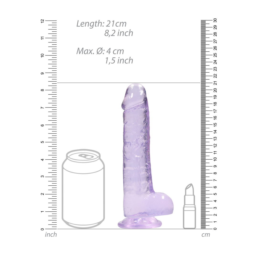 Realistischer Dildo mit Hoden 21 cm – Lebensecht & sicher