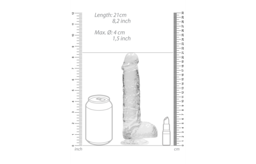 Realistische Dildo met Ballen 21 cm | Veilig & Levensgetrouw