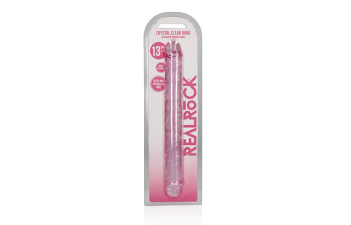 Realistic Double Dildo 34 x 3.8 cm – Crystal Clear Pleasure