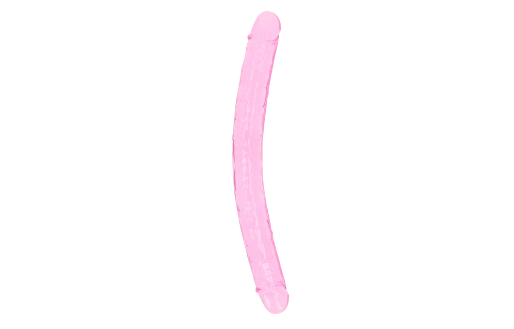 Realistische Dubbele Dildo 34x3,8 cm – Crystal Clear Plezier
