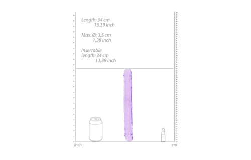 Realistische Dubbele Dildo 34 cm / 3,8 cm - ULTIEM genot