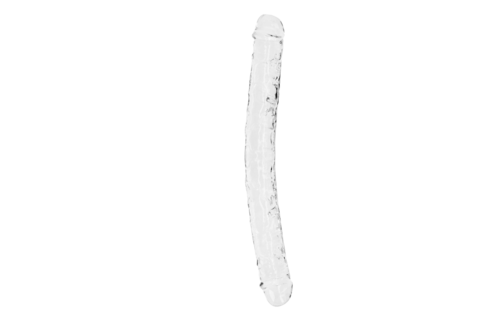 Realistic Double Dildo 34x3.8 cm - Transparent & Flexible
