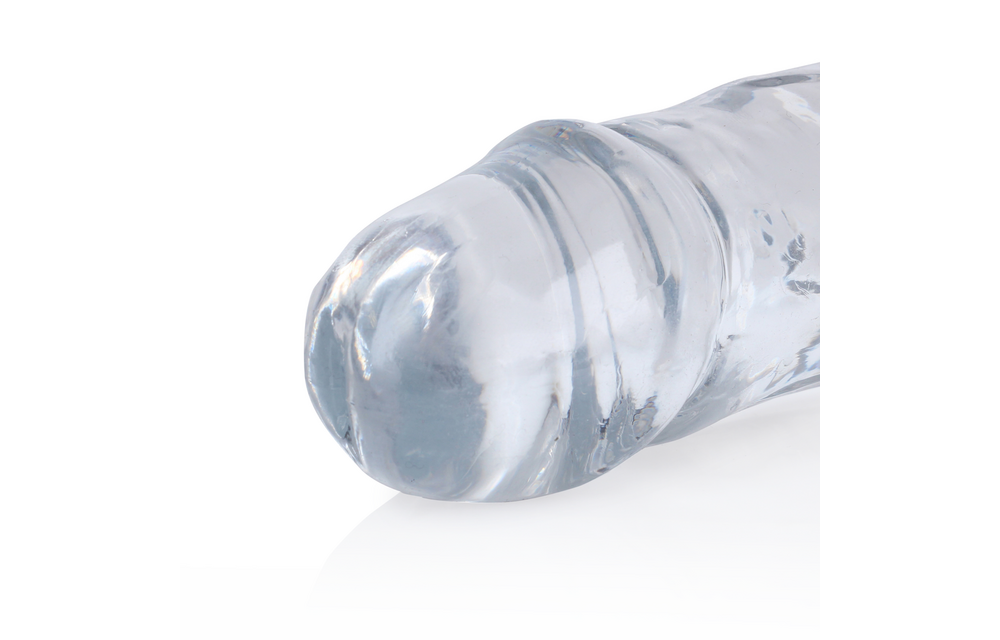 Realistischer Doppeldildo 34 x 3,8 cm – transparent & flexibel