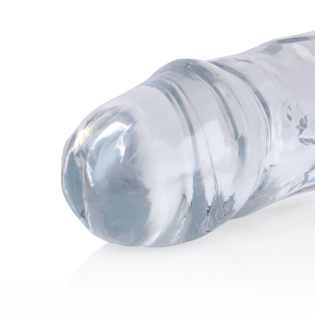 Realistischer Doppeldildo 34 x 3,8 cm – transparent & flexibel