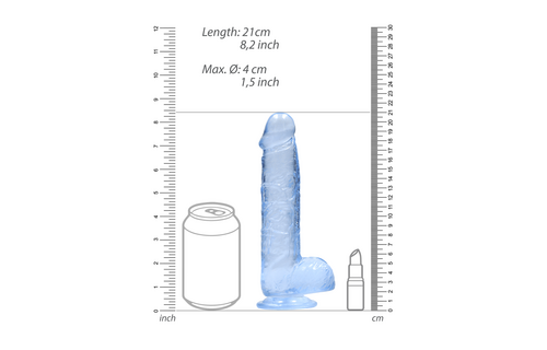 Realistische Dildo met Ballen - 8 / 21 cm