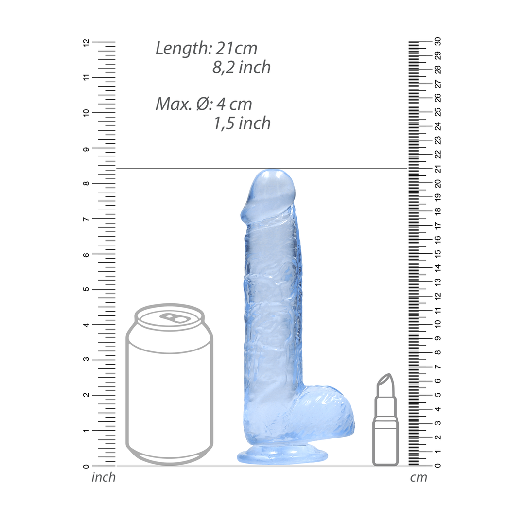 Realistic Dildo With Balls 21 cm - Safe & Realistic