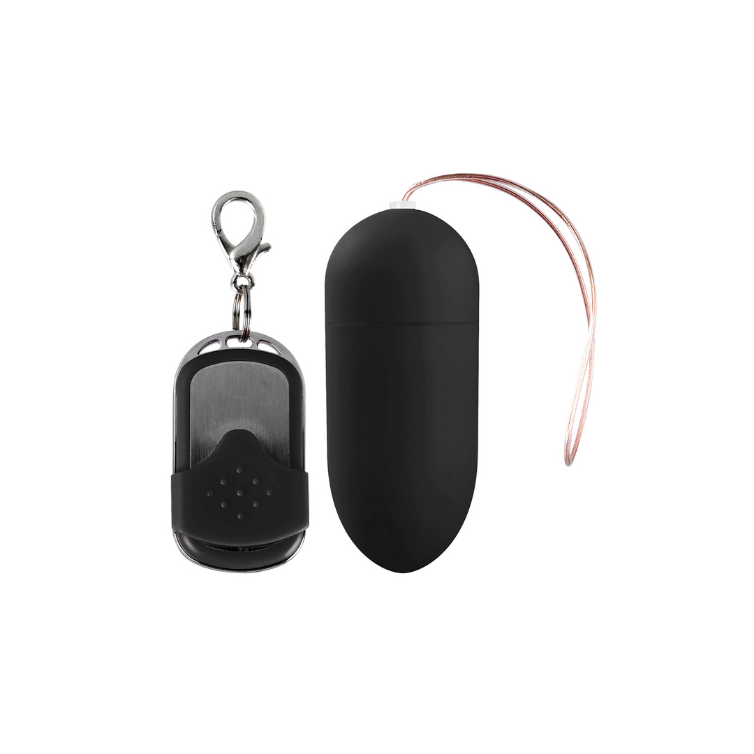 Vibrating Egg Black 10 Speeds + Remote Control L