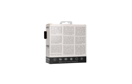 Vibrating Egg mit 10 Geschwindigkeiten und Fernbedienung - L - Schwarz