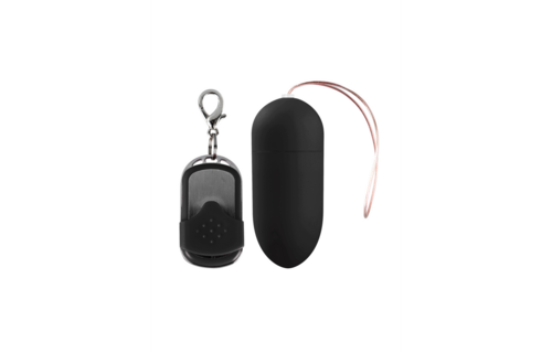 Vibrating Egg with 10 Speeds and Remote Control - L - Black