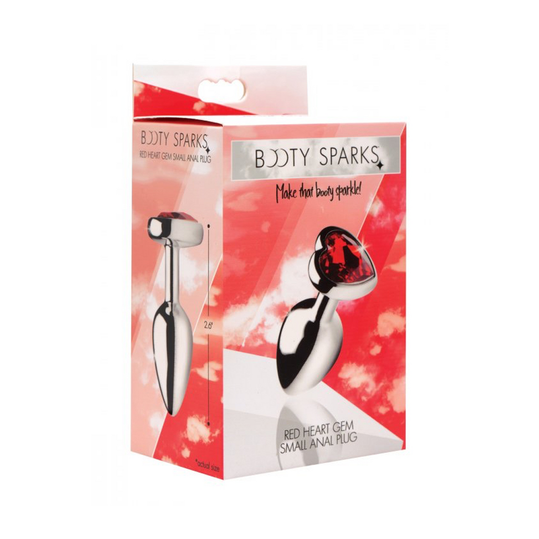 Red Heart Gem Butt Plug 7.1 cm – Stylish Anal Plug