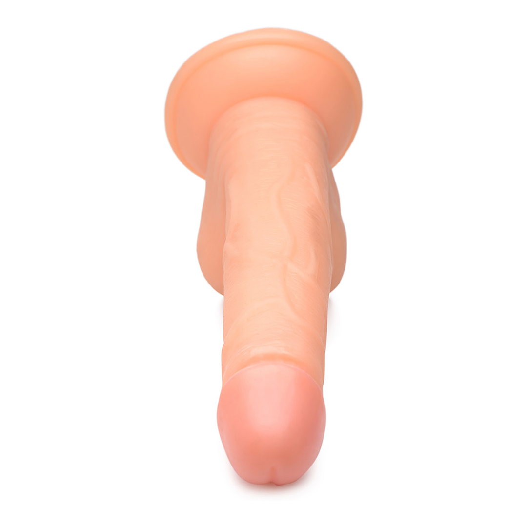 POP Dildo with balls 19 cm – Firm & realistic PVC