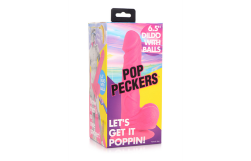 POP Dildo mit Hoden 19 cm – Fest, flexibel & realistisch