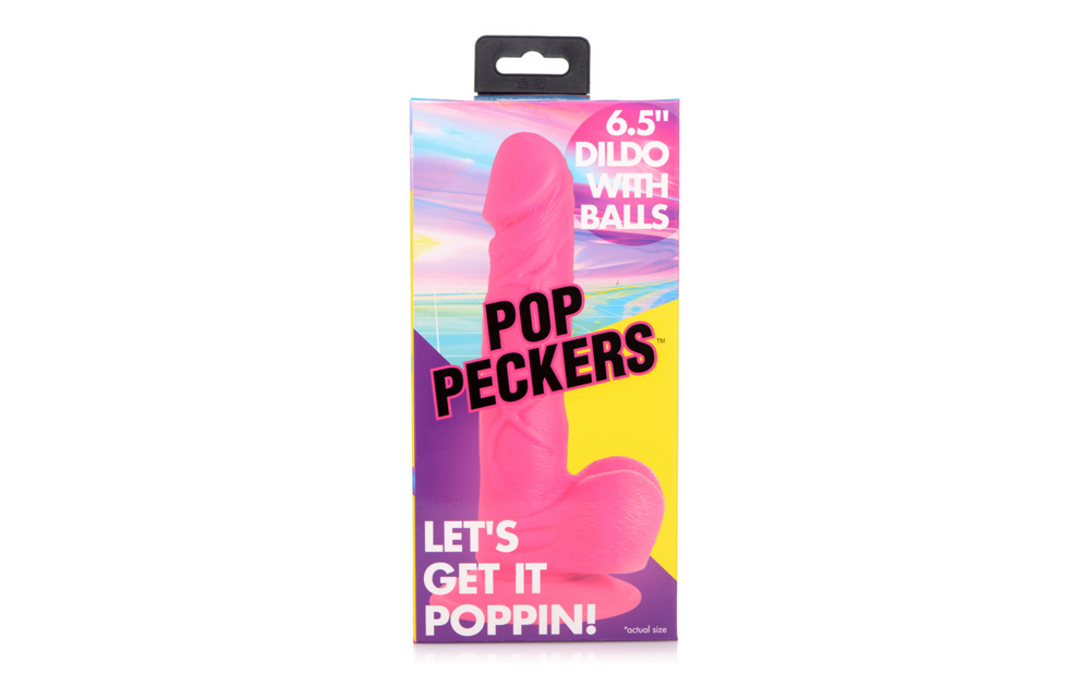 POP - Dildo with Balls - 6.5 / 16.5 cm