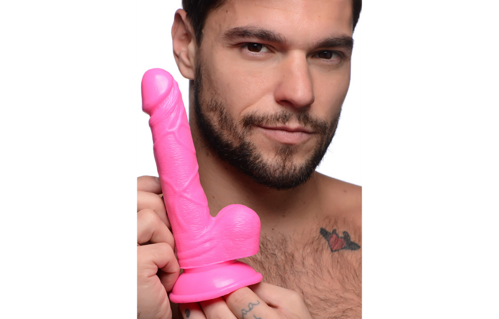 POP Dildo met ballen 19 cm – Stevig, flexibel & realistisch