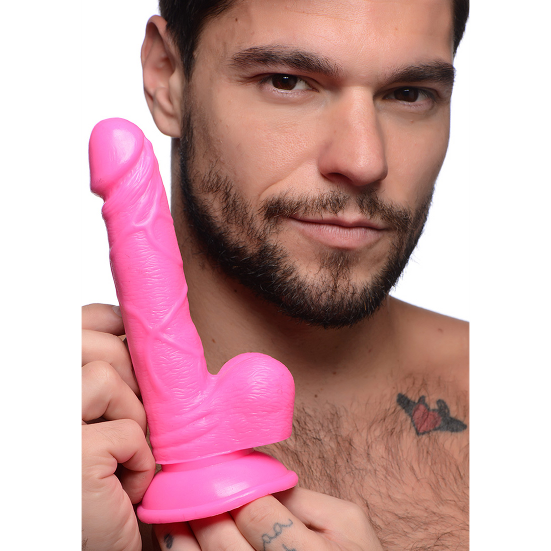 POP - Dildo mit Bällen - 6,5 / 16,5 cm