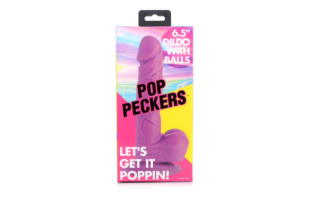 POP - Dildo mit Bällen - 6,5 / 16,5 cm